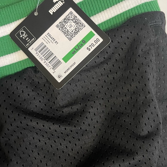 MENS PUMA BLACK FIVES BASKETBALL SHORTS - Picture 4 of 11